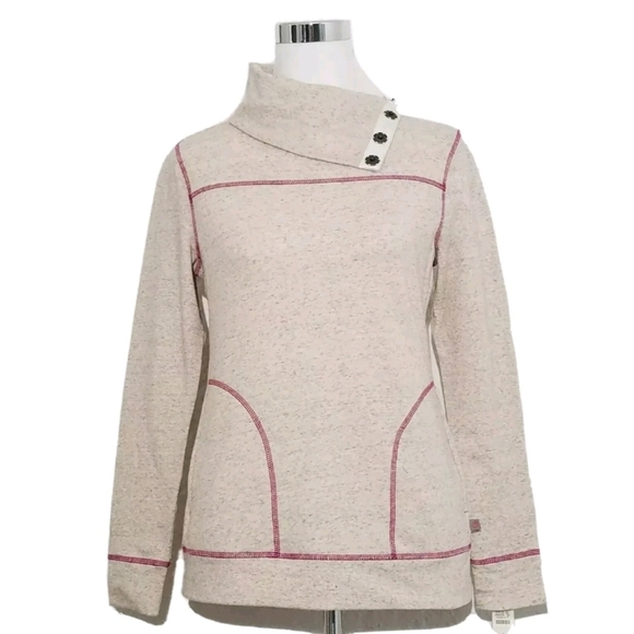 $79.00 NWT Talbots Active Sport Sweatshirt Pullove Top 58% Cotton Size Petite 0 - Picture 1 of 6